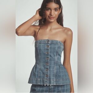 Damson Madder Eloise Strapless Top